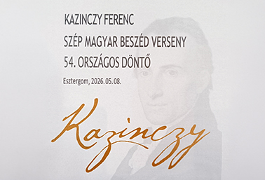 Kiváló eredmény az 54. országos Kazinczy-versenyen - plakát részlet