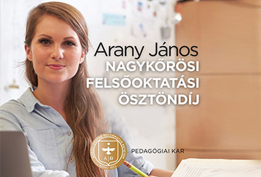 Arany János Nagykőrösi Felsőoktatási Ösztöndíj pályázat plakát részlet
